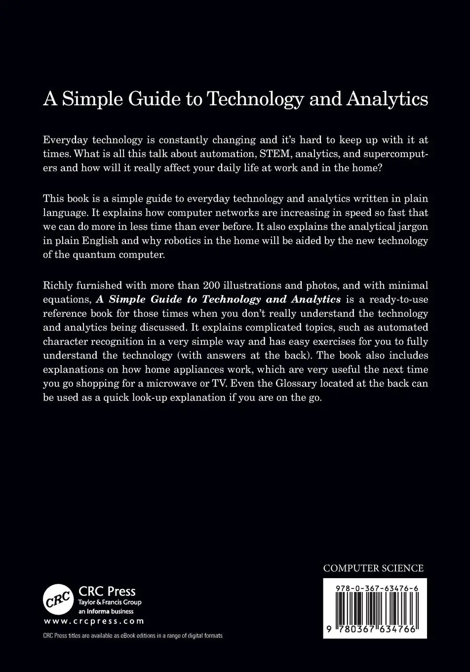 Rückseite: 9780367634766 | A Simple Guide to Technology and Analytics | Brian J. Evans | Buch