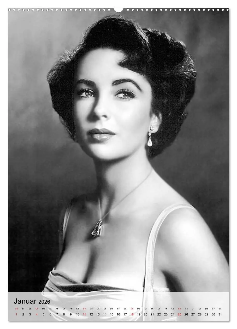 Bild: 9783516444766 | Elizabeth Taylor (Wandkalender 2026 DIN A2 hoch), CALVENDO...