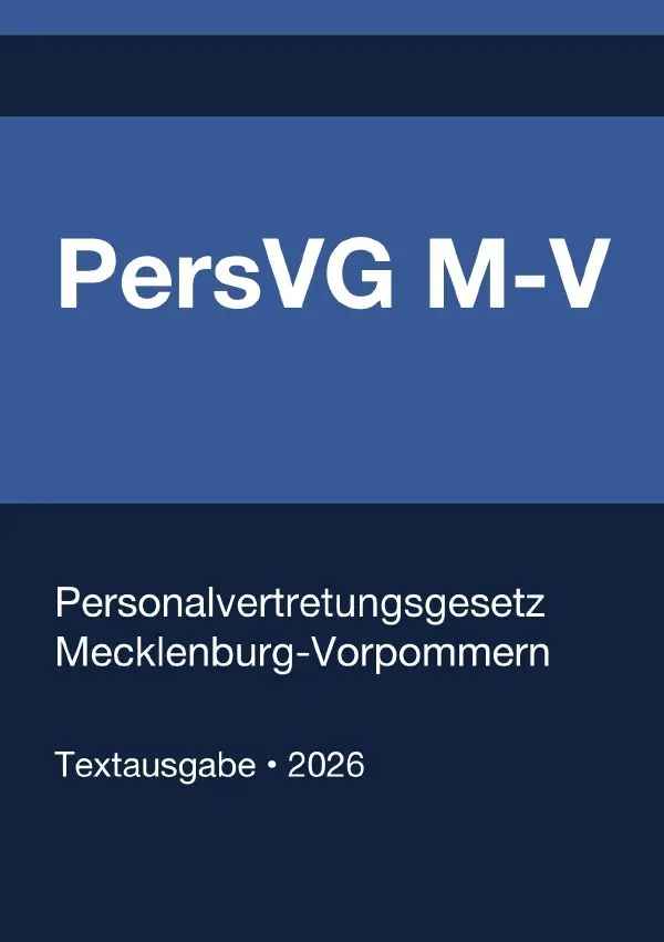 Cover: 9783565194766 | PersVG M-V - Personalvertretungsgesetz Mecklenburg-Vorpommern 2026