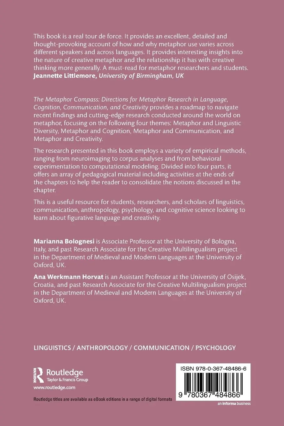 Rückseite: 9780367484866 | The Metaphor Compass | Marianna Bolognesi (u. a.) | Taschenbuch | 2022