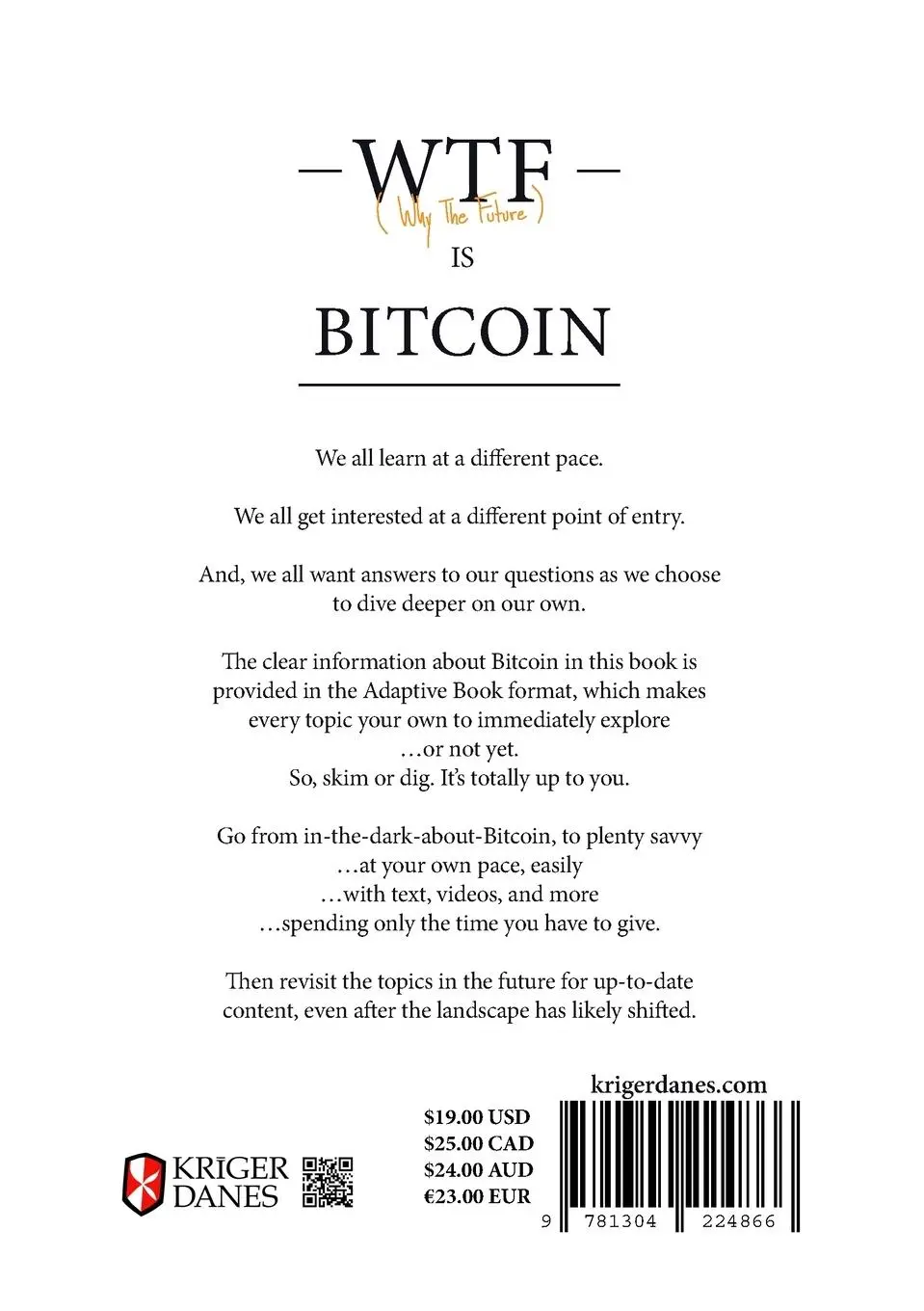 Rückseite: 9781304224866 | WTF IS BITCOIN | S. W. Bratcher | Taschenbuch | Englisch | 2024