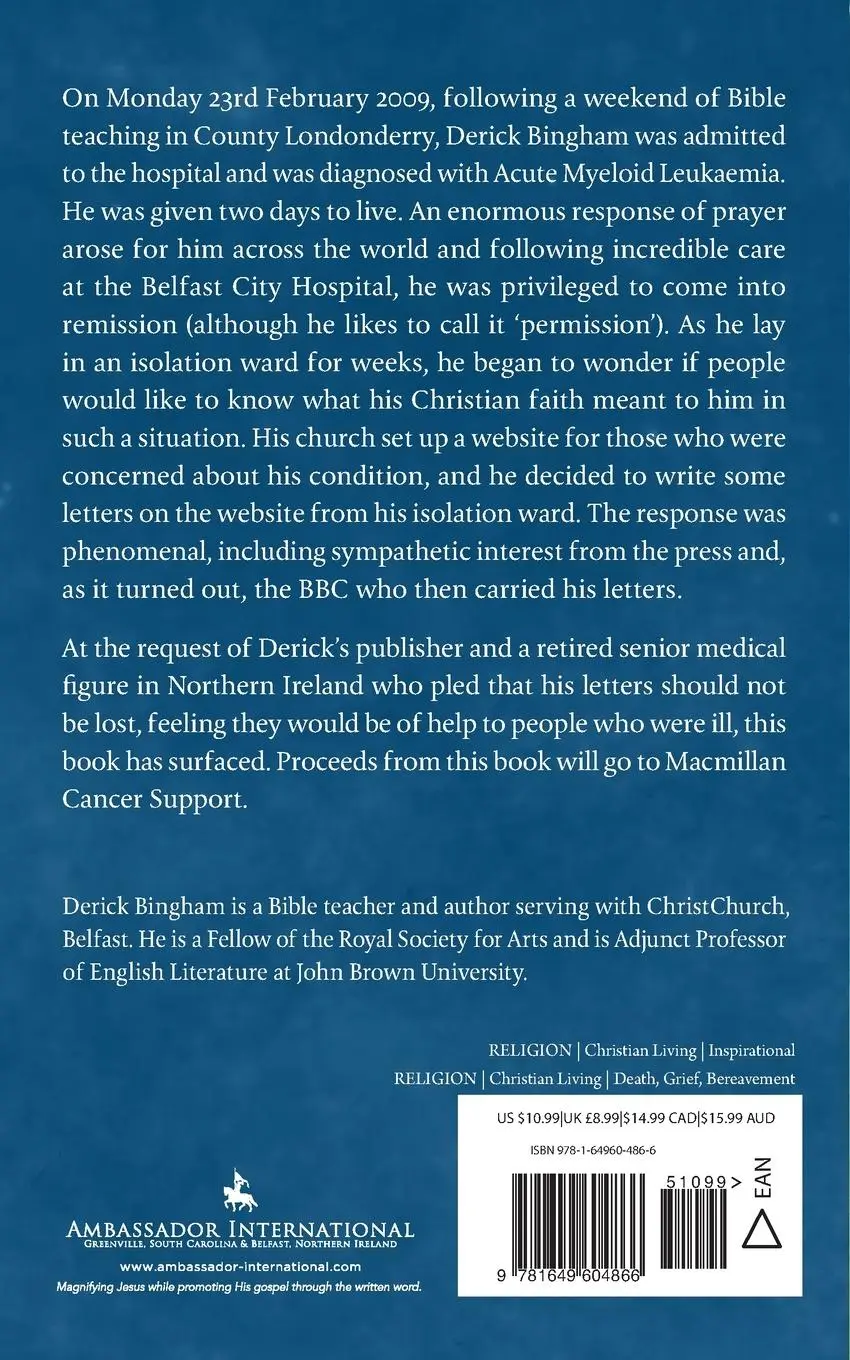 Rückseite: 9781649604866 | North Of Shadowlands | Letters From a Serious Illness | Derick Bingham