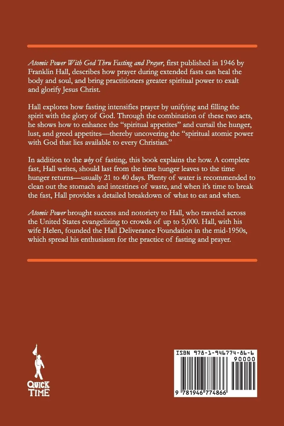 Rückseite: 9781946774866 | Atomic Power with God, Thru Fasting and Prayer | Franklin Hall | Buch
