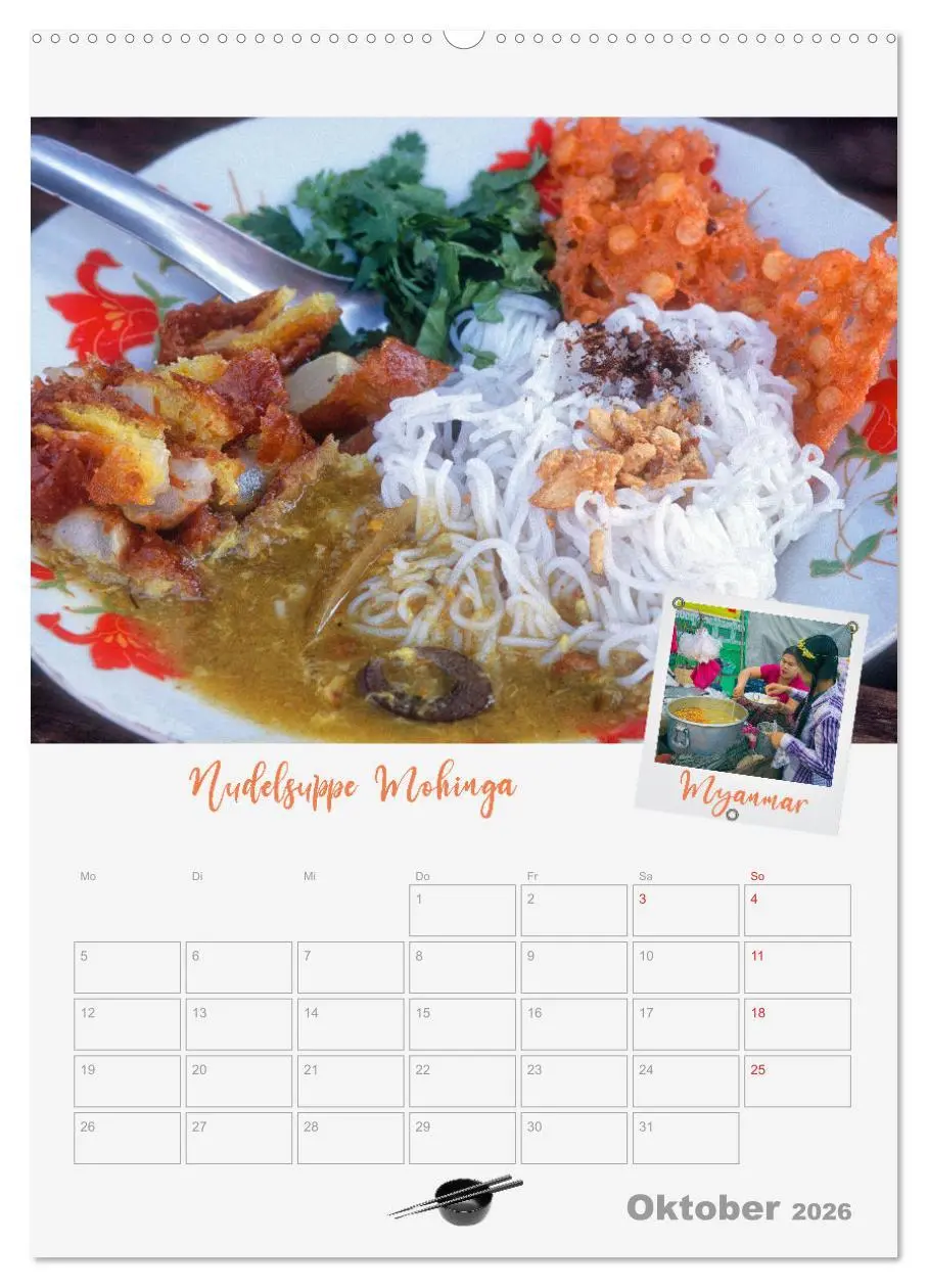 Bild: 9783516364866 | ASIA STREET FOOD - Der Küchenplaner (Wandkalender 2026 DIN A2...