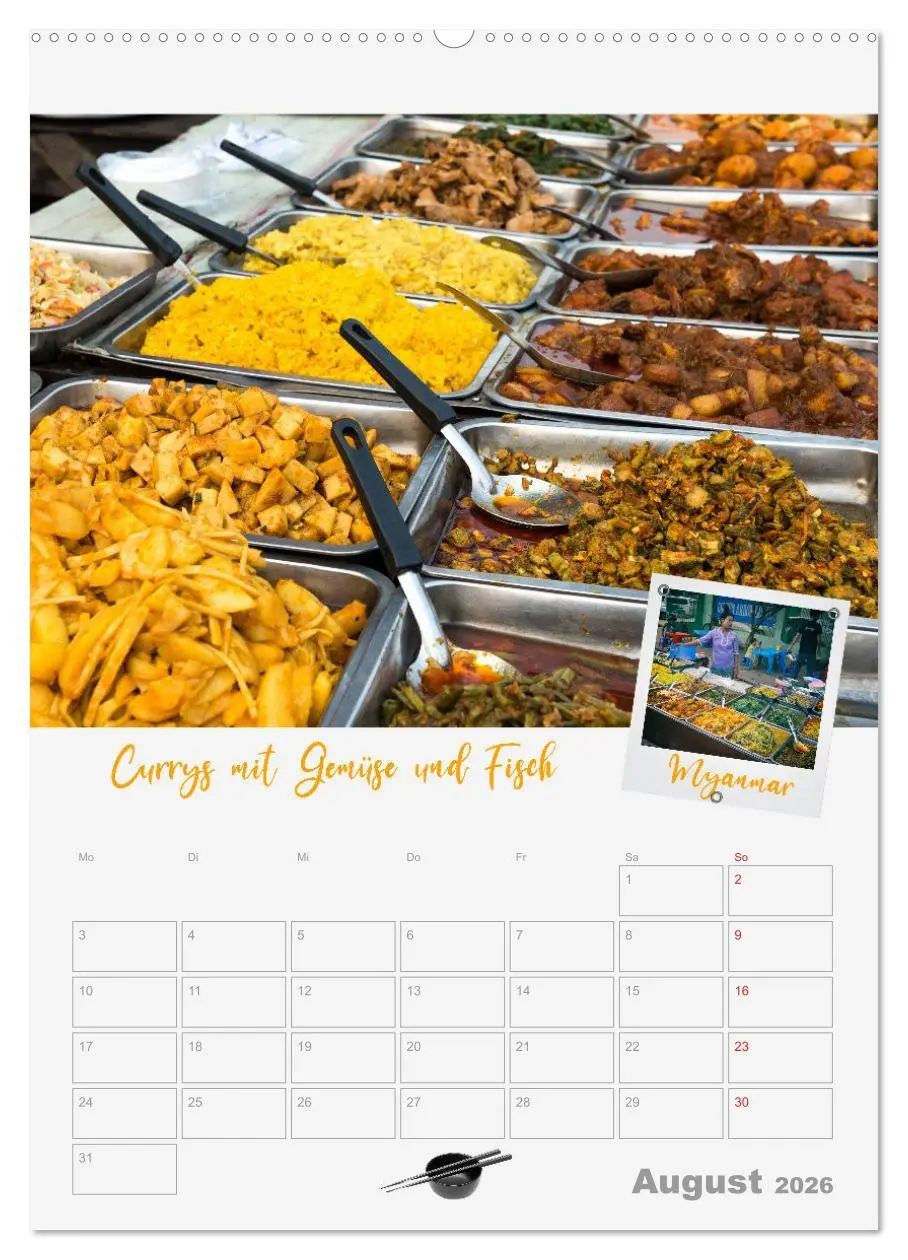 Bild: 9783516364866 | ASIA STREET FOOD - Der Küchenplaner (Wandkalender 2026 DIN A2...