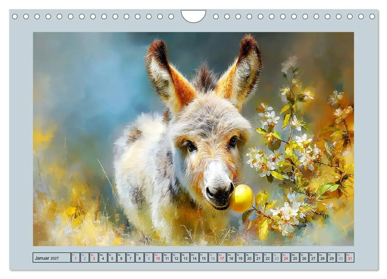 Bild: 9783516814866 | Zwergesel. Kleine Langohren mit großem Charme (Wandkalender 2027...