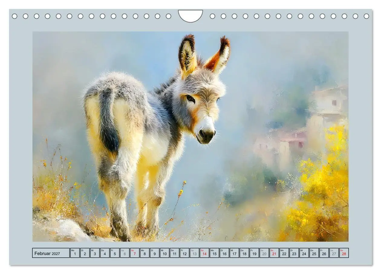 Bild: 9783516814866 | Zwergesel. Kleine Langohren mit großem Charme (Wandkalender 2027...