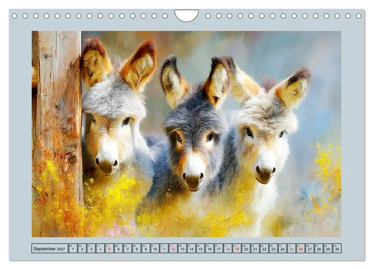Bild: 9783516814866 | Zwergesel. Kleine Langohren mit großem Charme (Wandkalender 2027...