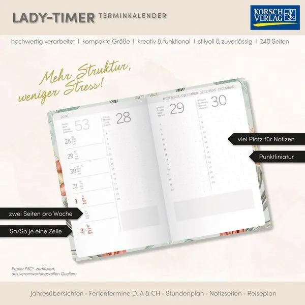 Bild: 9783819304866 | Lady-Timer Paradise 2027 | Korsch Verlag | Buch | 240 S. | Deutsch