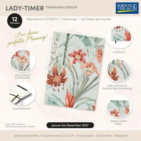 Bild: 9783819304866 | Lady-Timer Paradise 2027 | Korsch Verlag | Buch | 240 S. | Deutsch