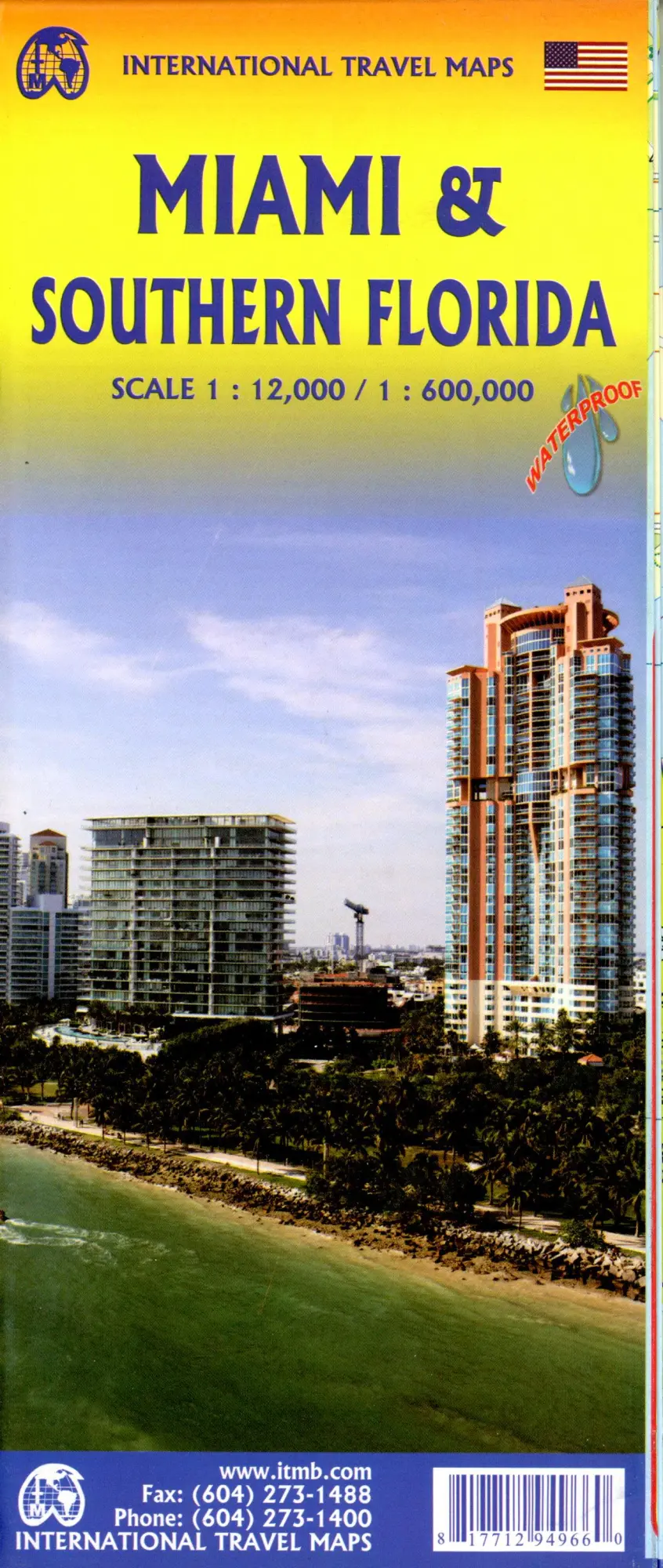 Cover: 9781771294966 | Miami/South Florida | 1:12000 | (Land-)Karte | ITM CityMap | Gefalzt