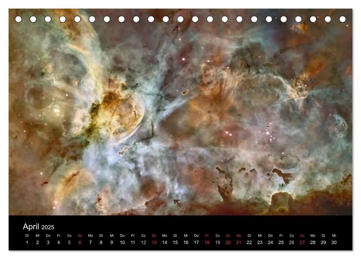 Bild: 9783435484966 | Der Weltraum. Spektakuläre Gasnebel und Galaxien (Tischkalender...