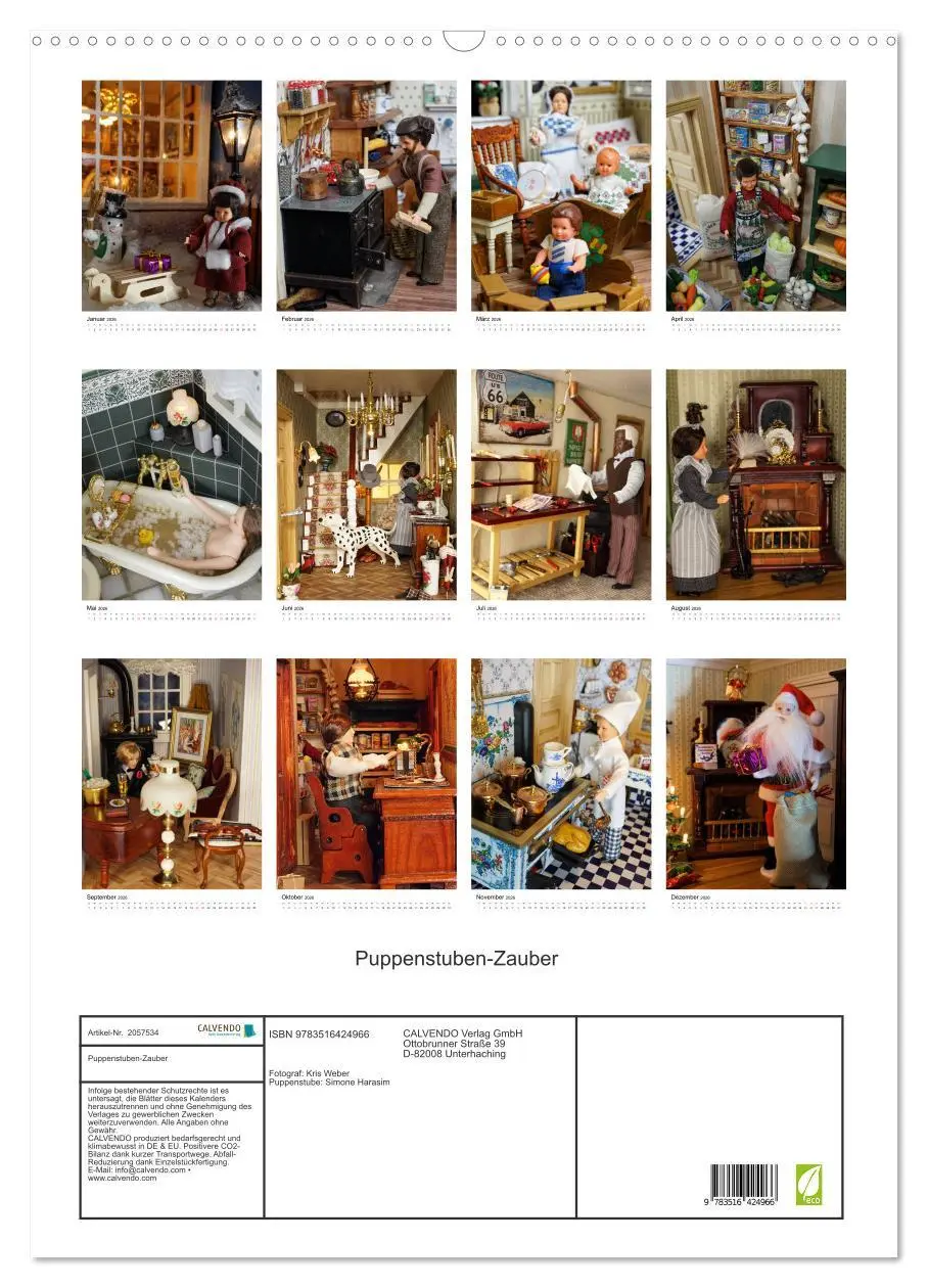 Bild: 9783516424966 | Puppenstuben-Zauber (Wandkalender 2026 DIN A2 hoch), CALVENDO...