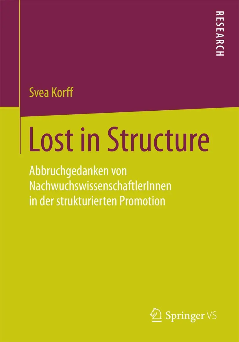 Cover: 9783658094966 | Lost in Structure | Svea Korff | Taschenbuch | vi | Deutsch | 2015