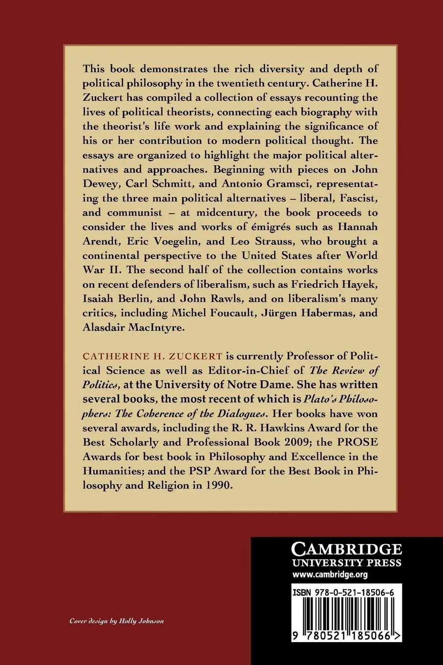 Rückseite: 9780521185066 | Political Philosophy in the Twentieth Century | Authors and Arguments