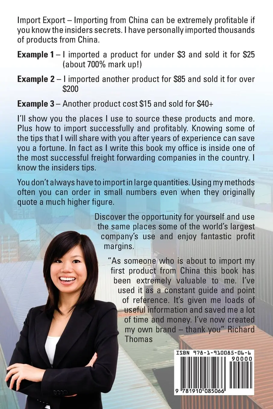 Rückseite: 9781910085066 | Import Export Importing from China Easily and Successfully | Mai Cheng