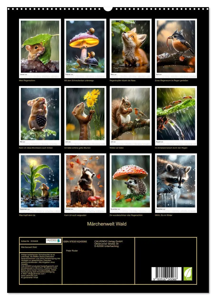 Bild: 9783516245066 | Märchenwelt Wald (hochwertiger Premium Wandkalender 2026 DIN A2...
