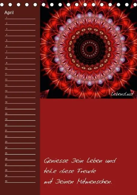 Bild: 9783660485066 | Mandala - Spiegel der Seele / immerwährender Geburtstagskalender...