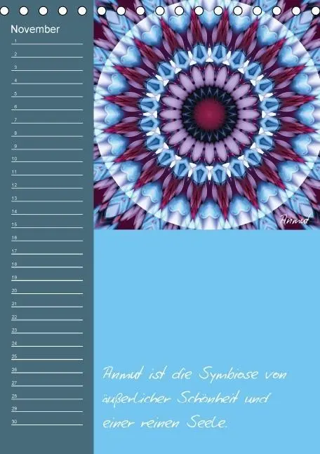 Bild: 9783660485066 | Mandala - Spiegel der Seele / immerwährender Geburtstagskalender...