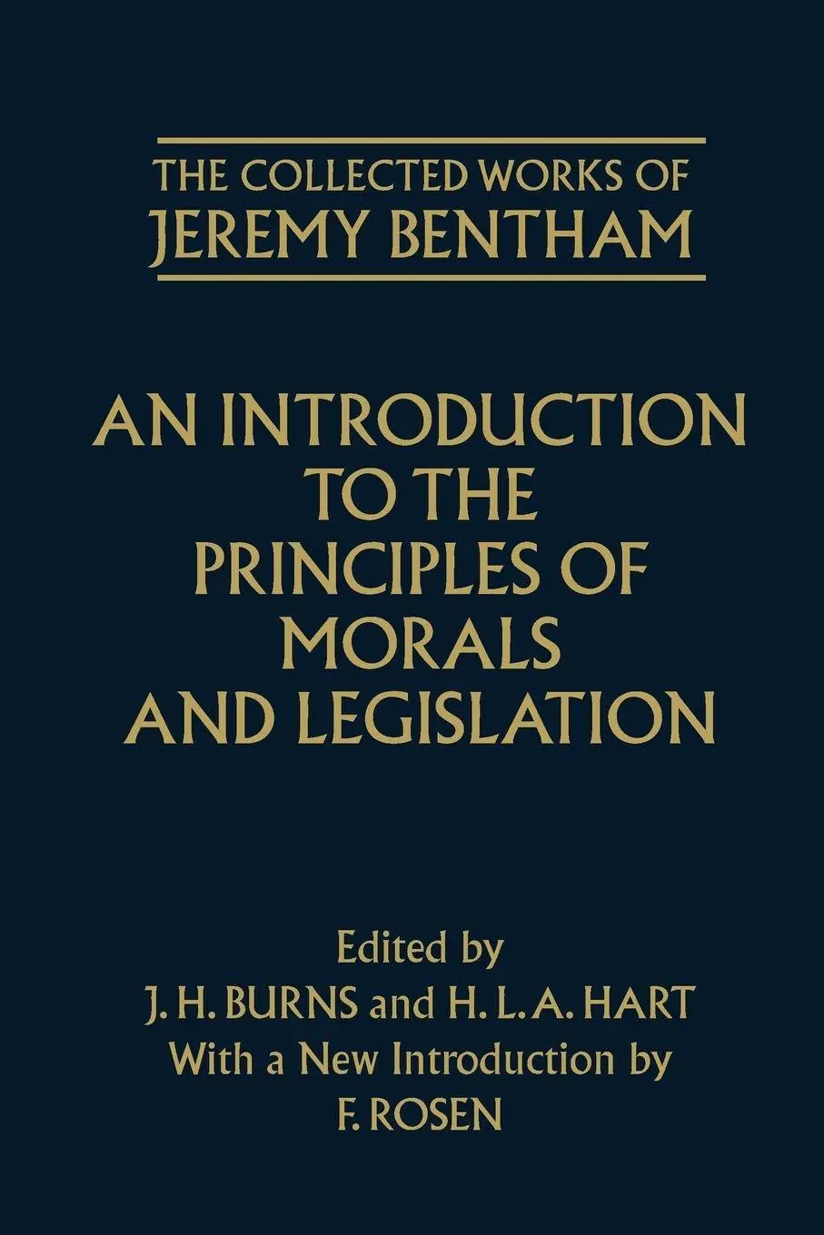 Cover: 9780198205166 | An Introduction to the Principles of Morals and Legislation | Bentham