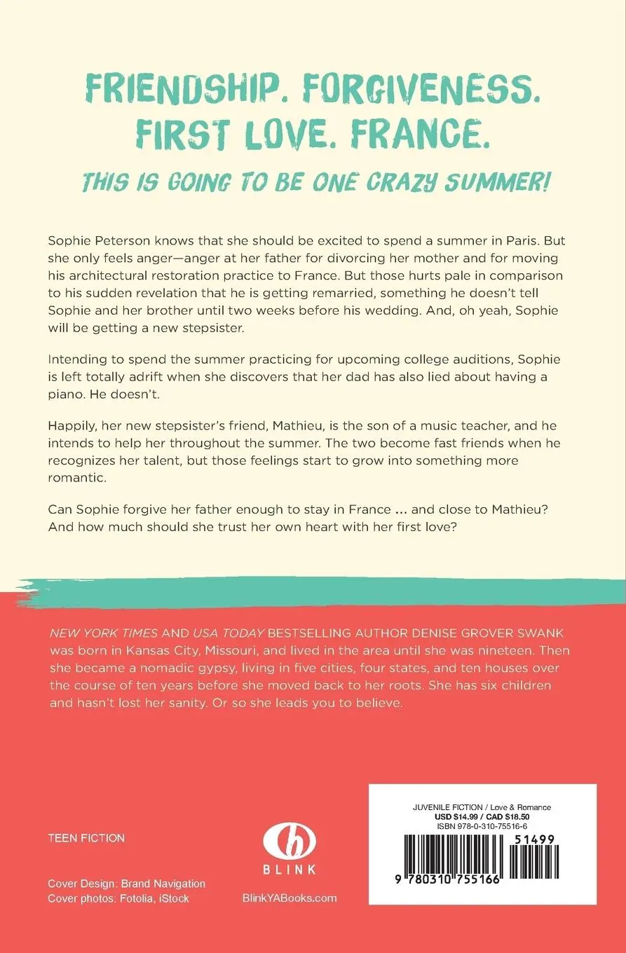 Rückseite: 9780310755166 | The One Paris Summer | Denise Grover Swank | Taschenbuch | Englisch