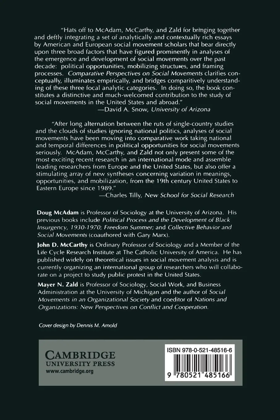 Rückseite: 9780521485166 | Comparative Perspectives on Social Movements | Doug Mcadam (u. a.)