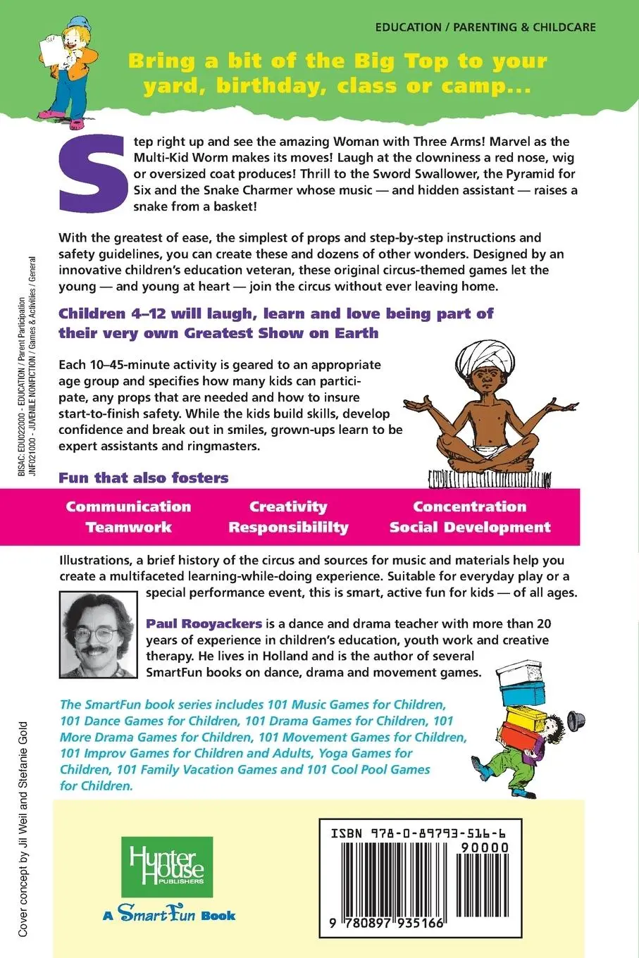 Rückseite: 9780897935166 | 101 Circus Games for Children | Paul Rooyackers | Taschenbuch | 2010