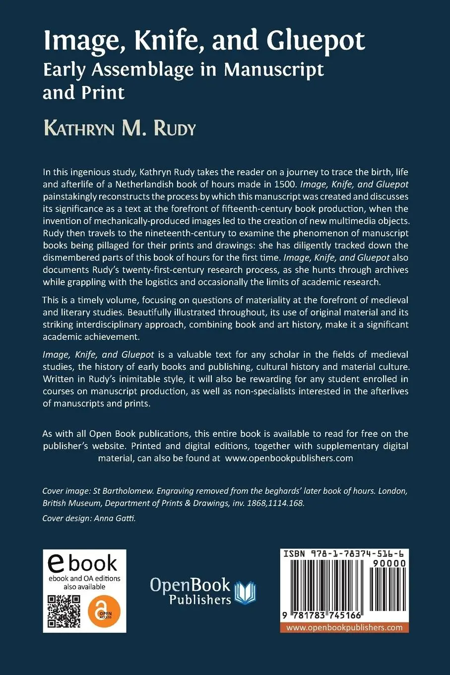 Rückseite: 9781783745166 | Image, Knife, and Gluepot | Early Assemblage in Manuscript and Print