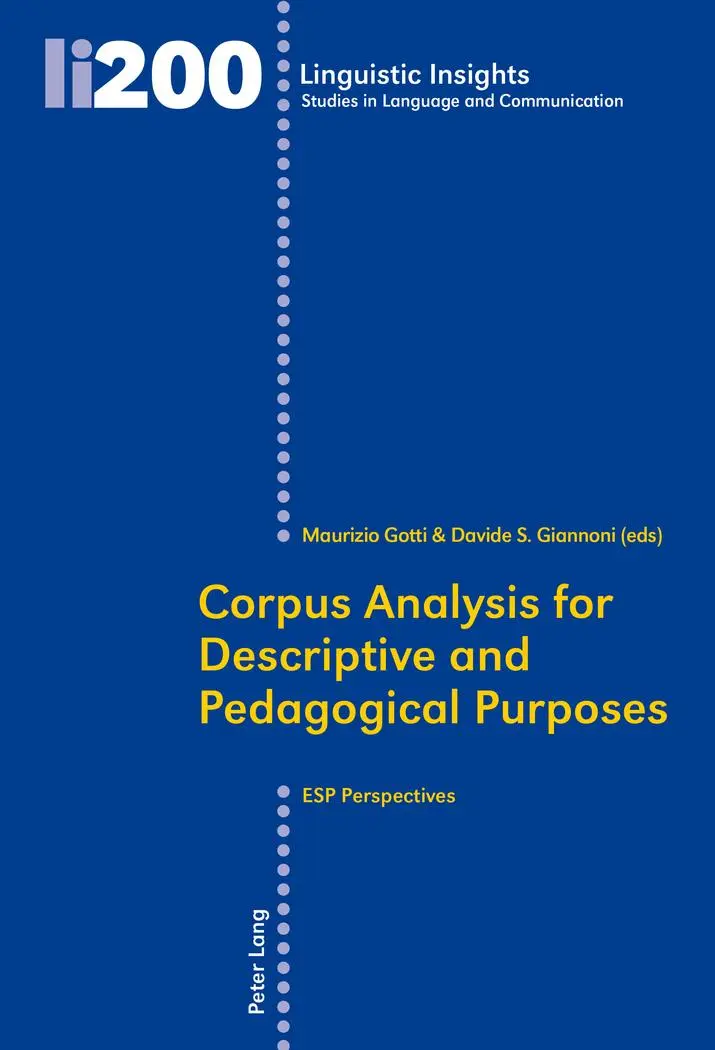 Cover: 9783034315166 | Corpus Analysis for Descriptive and Pedagogical Purposes | Taschenbuch
