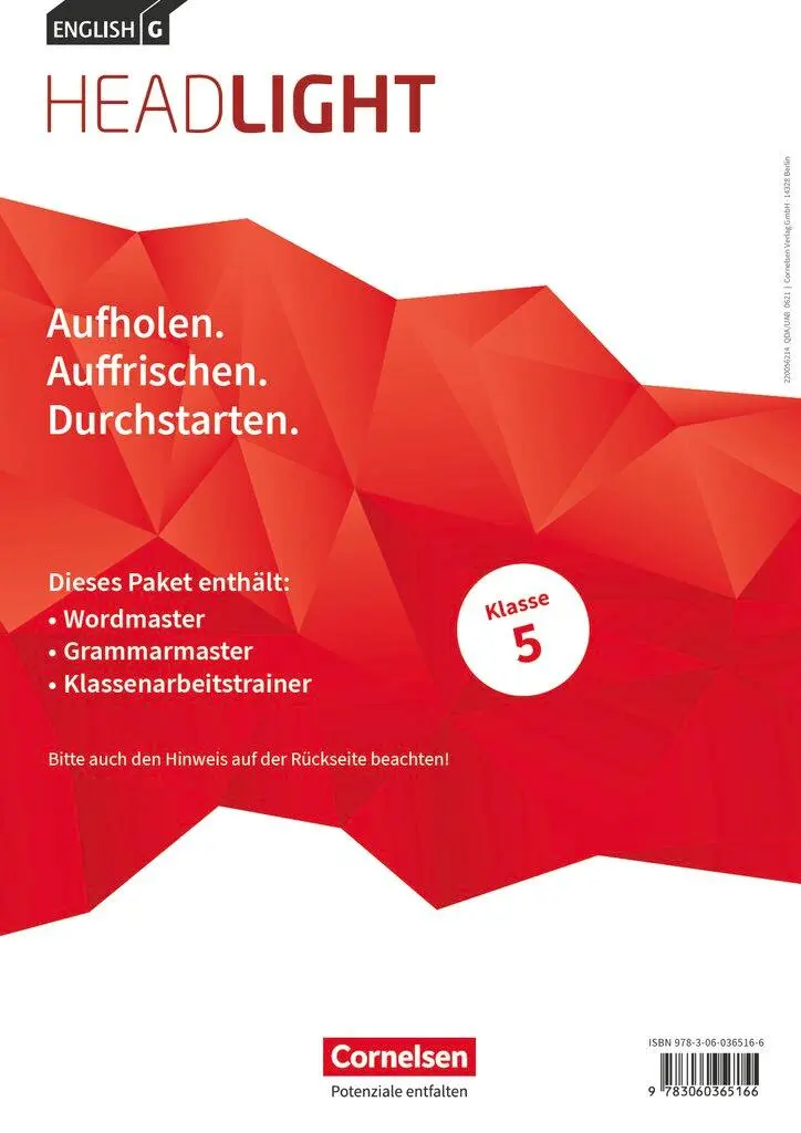 Cover: 9783060365166 | English G Headlight Band 1: 5. Schuljahr - Arbeitshefte Wordmaster,...