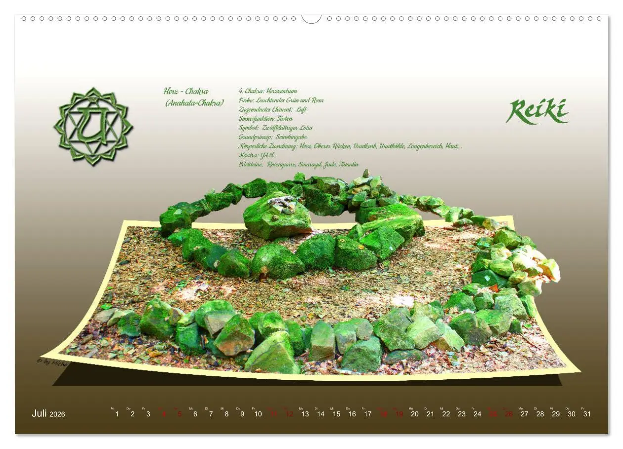 Bild: 9783457835166 | REIKI - Chakren und Lebensregeln (Wandkalender 2026 DIN A2 quer),...