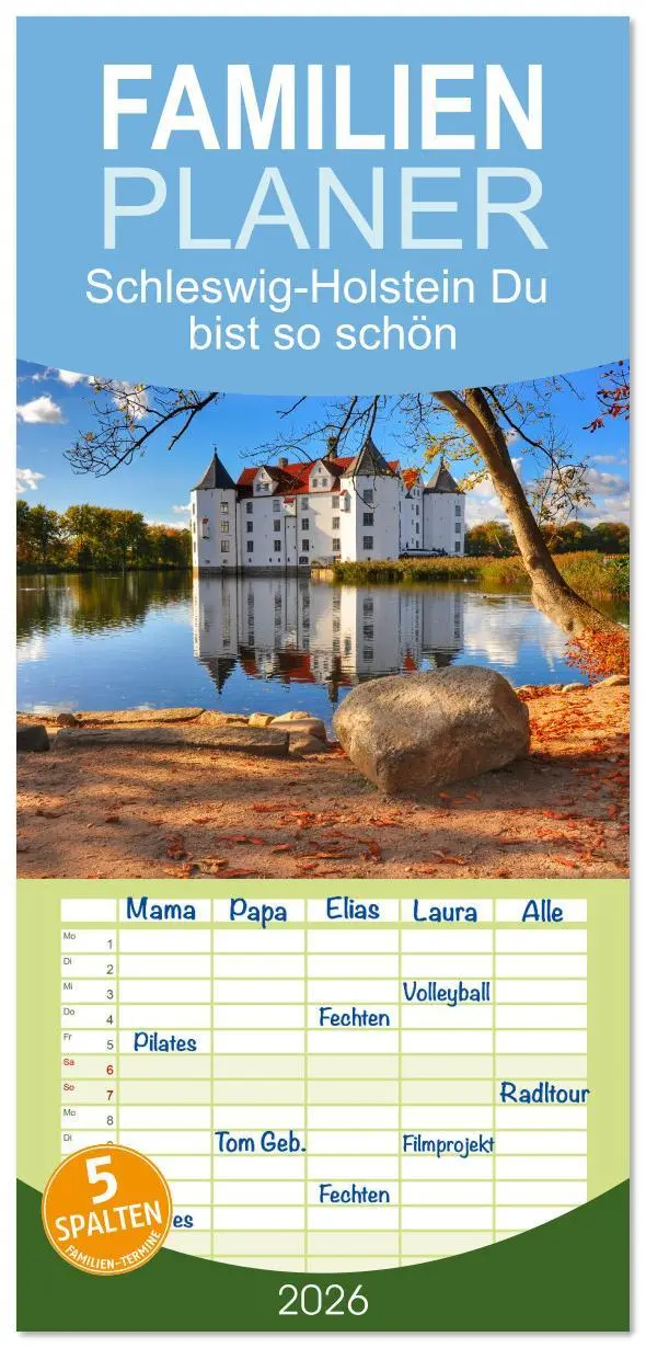 Cover: 9783516615166 | Familienplaner 2026 - Schleswig-Holstein Du bist so schön mit 5...