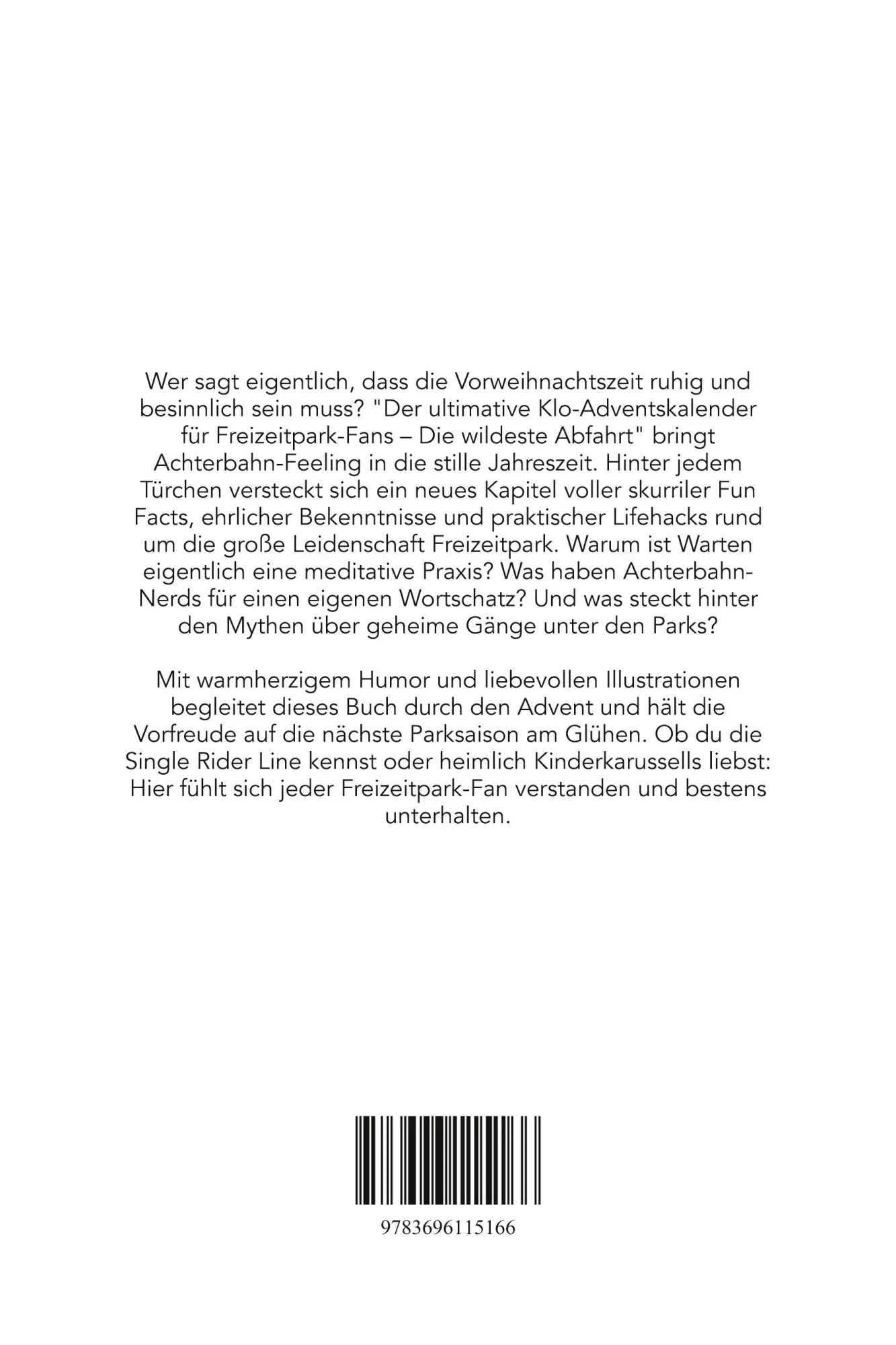 Rückseite: 9783696115166 | Der ultimative Klo-Adventskalender für Freizeitpark-Fans | Schulz