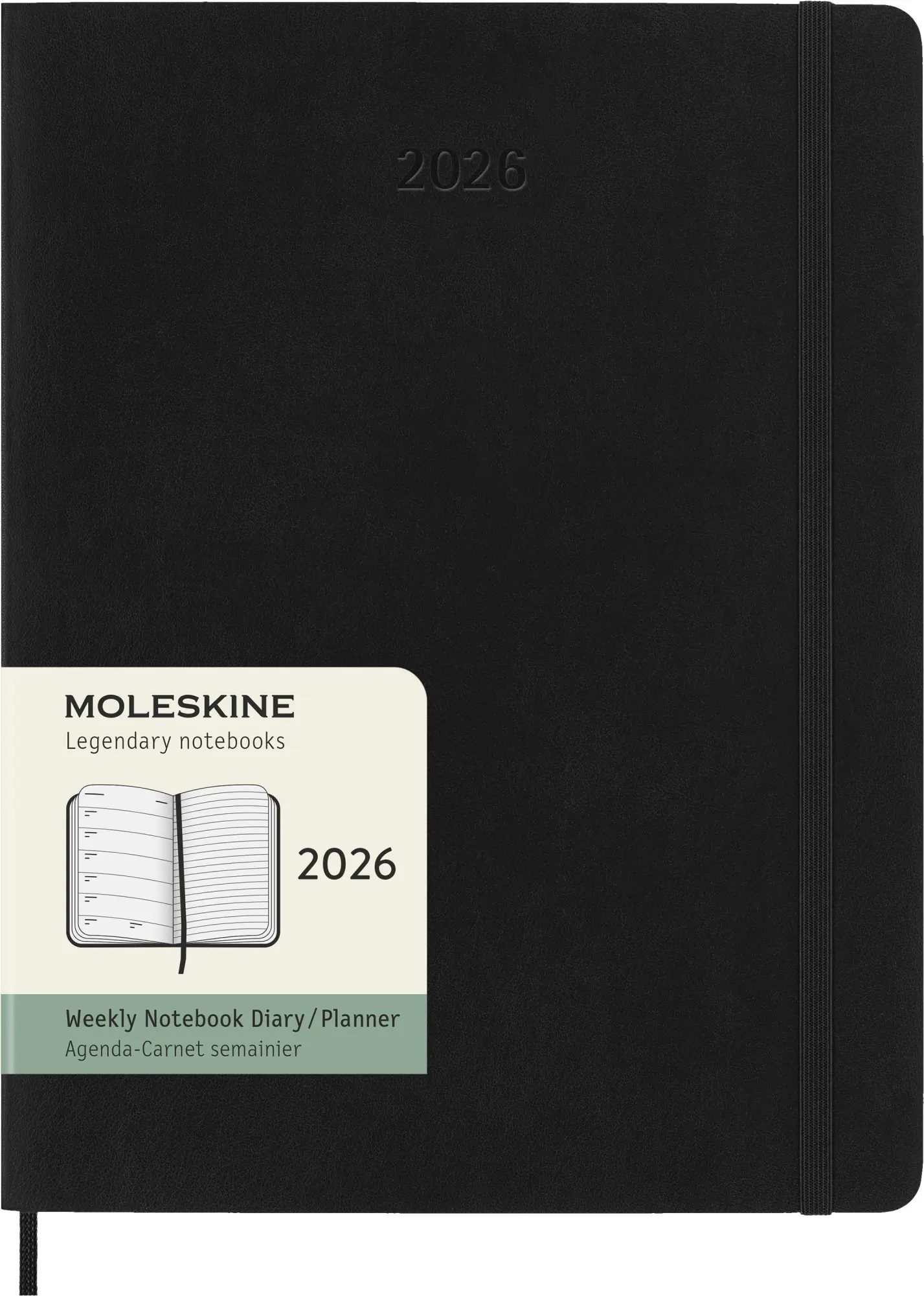 Bild: 8056999275266 | Moleskine 12 Monate Wochen Notizkalender 2026, XL, 1 Wo = 1 Seite,...