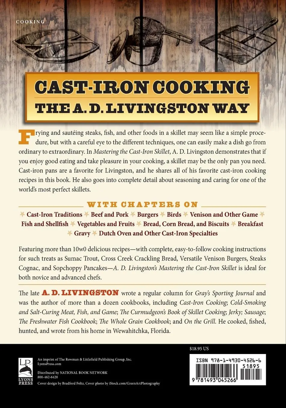 Rückseite: 9781493045266 | A. D. Livingston's Mastering the Cast-Iron Skillet | A. D. Livingston