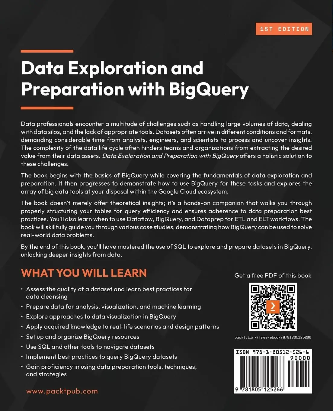 Rückseite: 9781805125266 | Data Exploration and Preparation with BigQuery | Mike Kahn | Buch