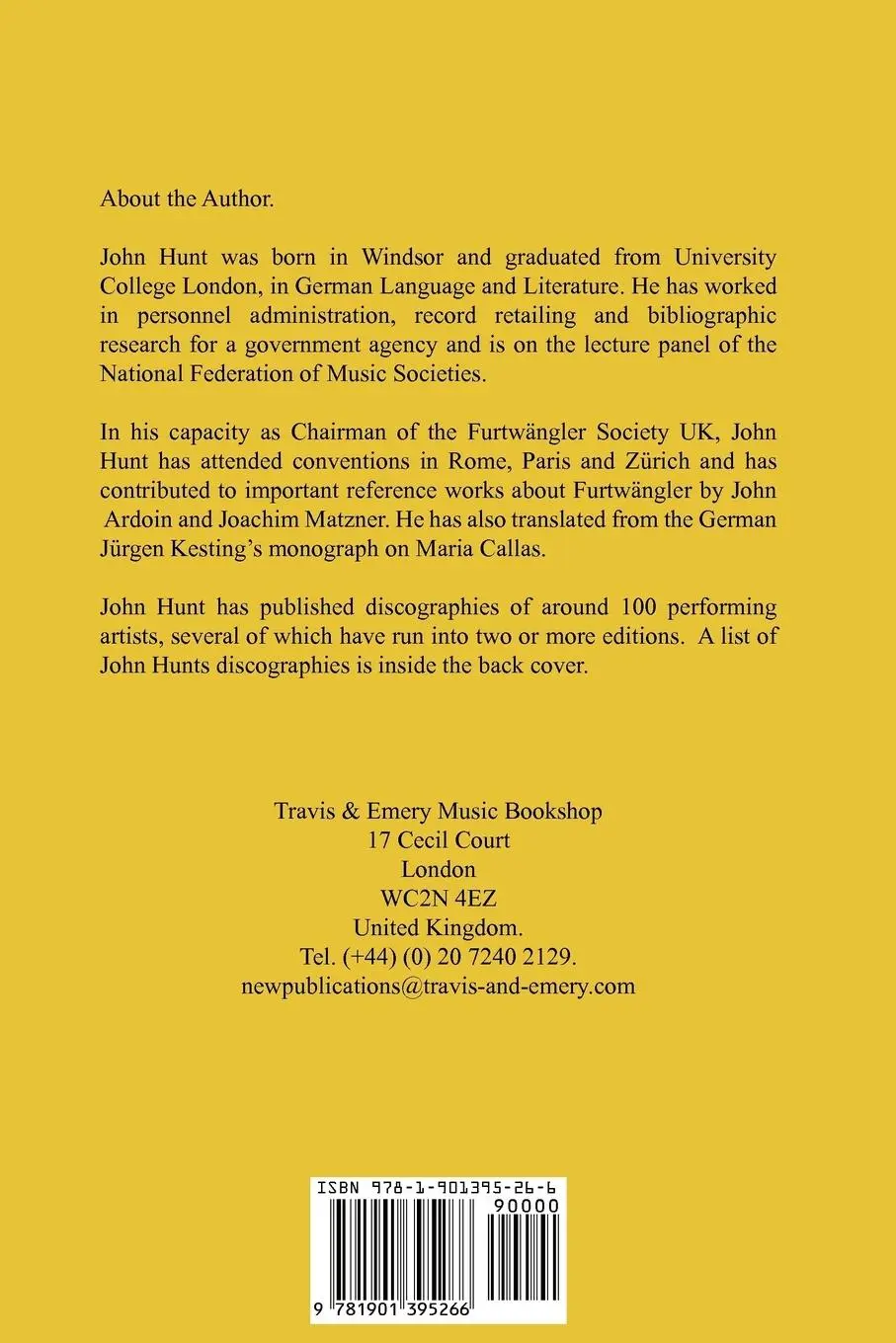 Rückseite: 9781901395266 | Concert Hall. Discography of the Concert Hall Society and Concert...