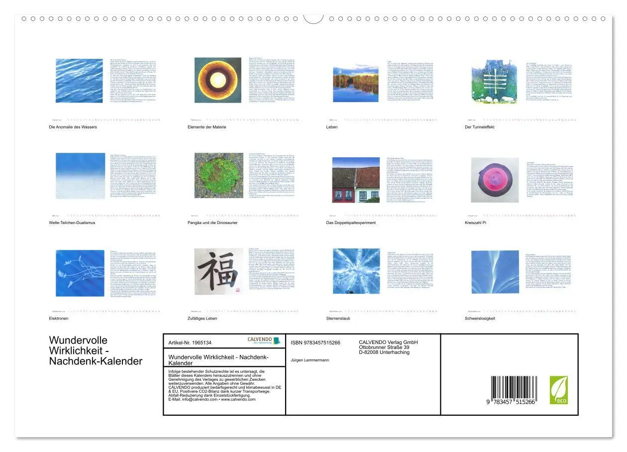 Bild: 9783457515266 | Wundervolle Wirklichkeit - Nachdenk-Kalender (hochwertiger Premium...