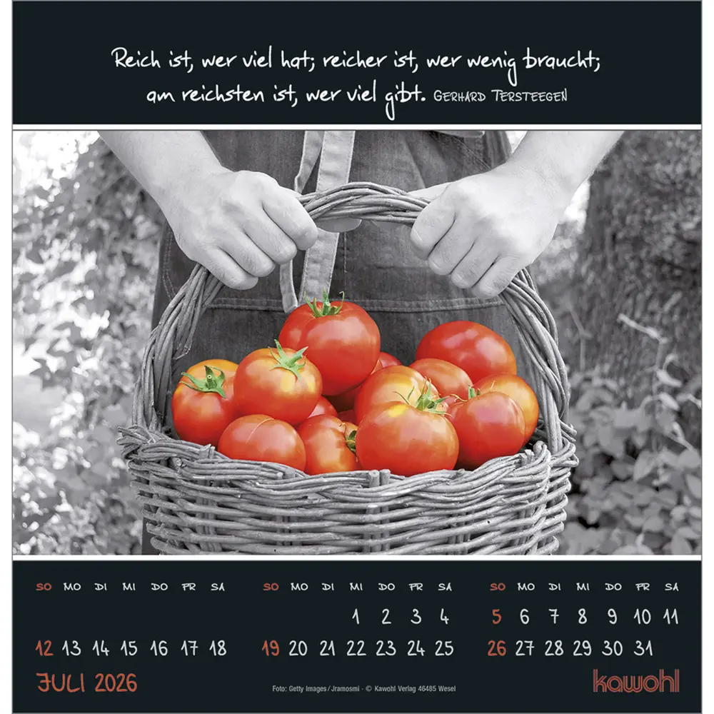 Bild: 9783754825266 | Kleine Wunder entdecken 2026 | Wandkalender mit christlichen Texten