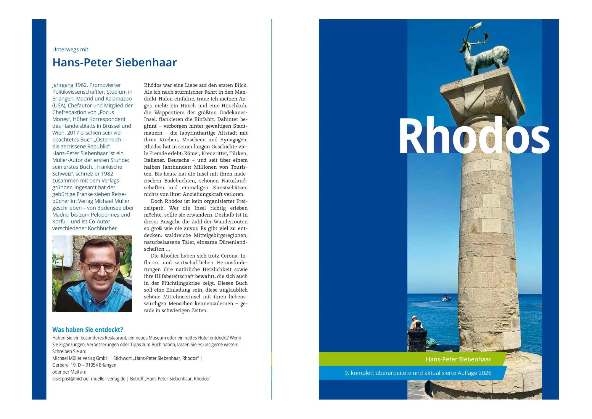 Bild: 9783966855266 | MICHAEL MÜLLER Reiseführer Rhodos | Hans-Peter Siebenhaar | Buch
