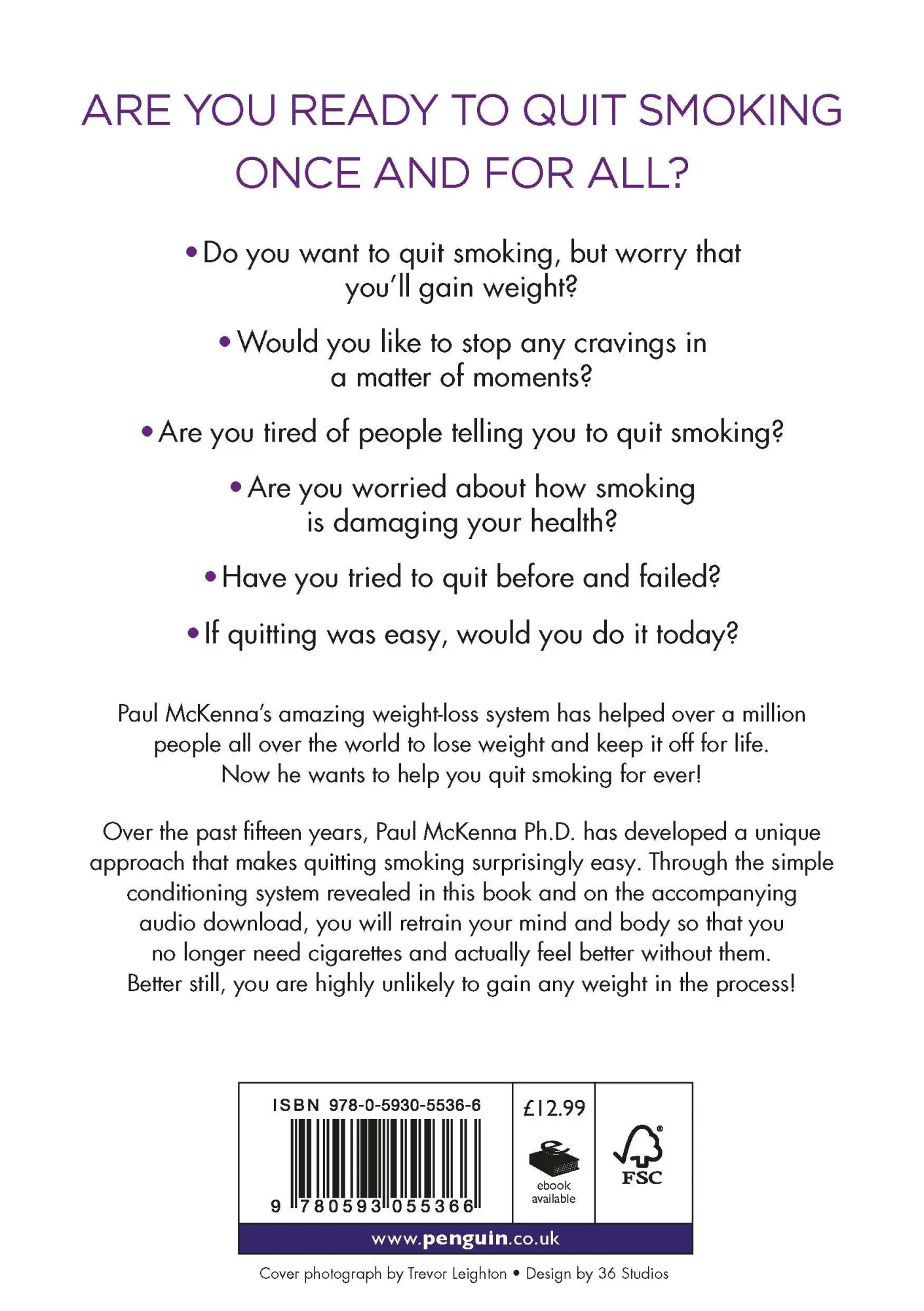 Rückseite: 9780593055366 | Quit Smoking Today Without Gaining Weight | Paul Mckenna | Taschenbuch
