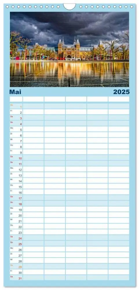 Bild: 9783457125366 | Familienplaner 2025 - Die 12 meistbesuchten Städte in Europa mit 5...