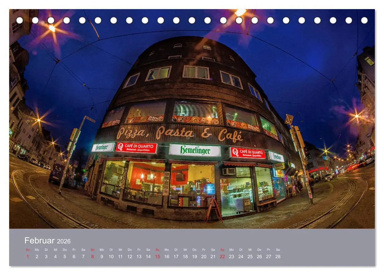 Bild: 9783457745366 | Nachts in Bremen (Tischkalender 2026 DIN A5 quer), CALVENDO...