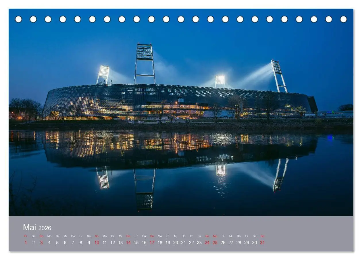 Bild: 9783457745366 | Nachts in Bremen (Tischkalender 2026 DIN A5 quer), CALVENDO...