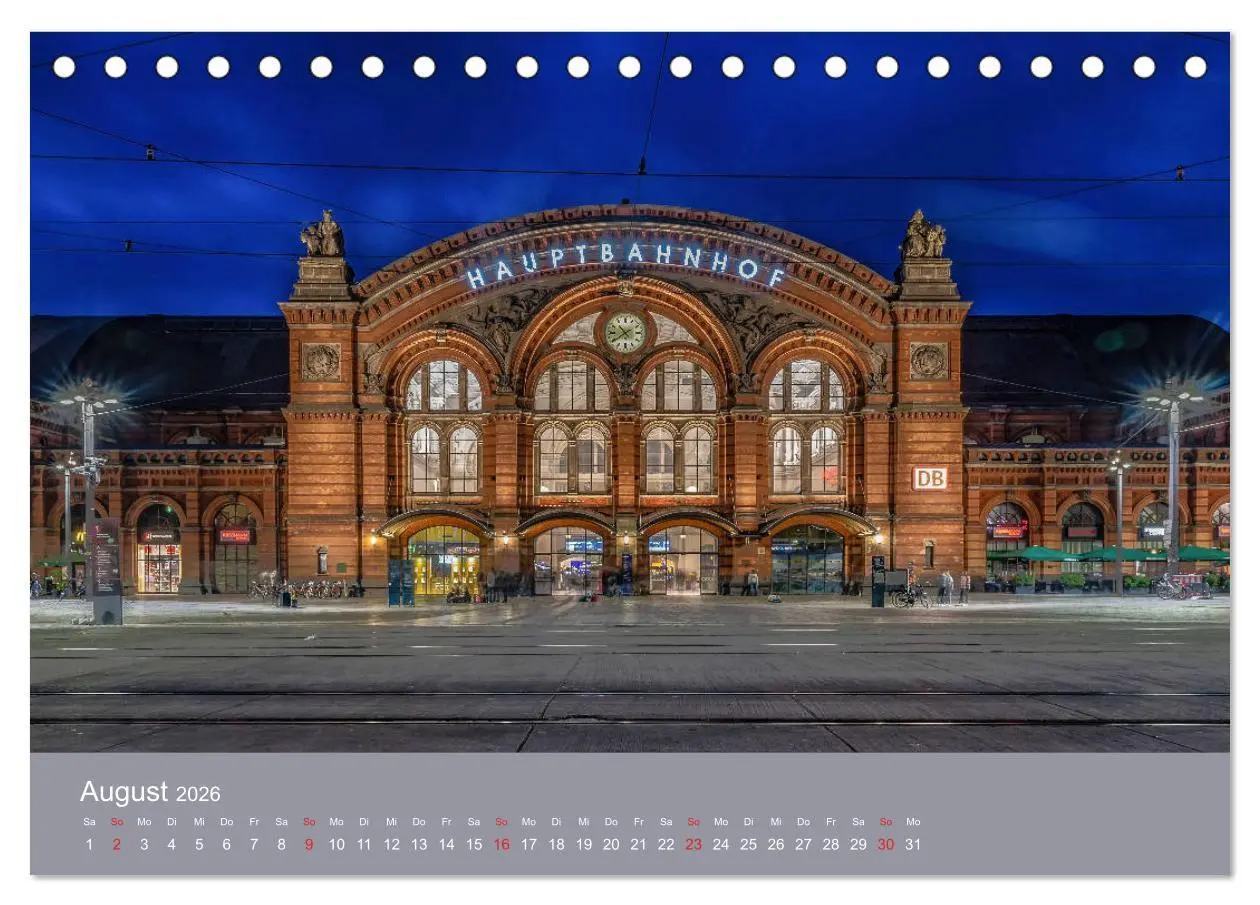Bild: 9783457745366 | Nachts in Bremen (Tischkalender 2026 DIN A5 quer), CALVENDO...