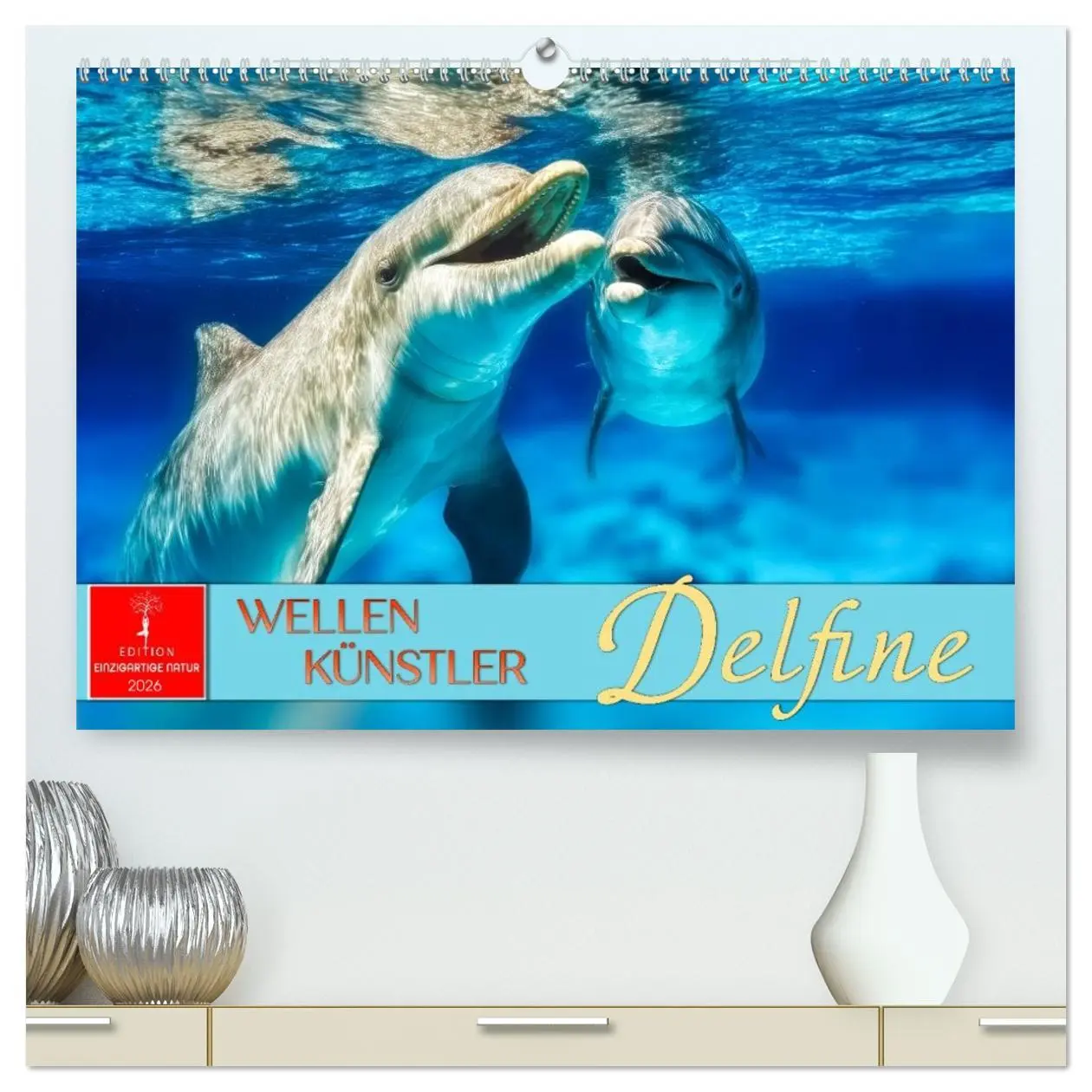 Cover: 9783516215366 | Delfine - Wellen Künstler (hochwertiger Premium Wandkalender 2026...