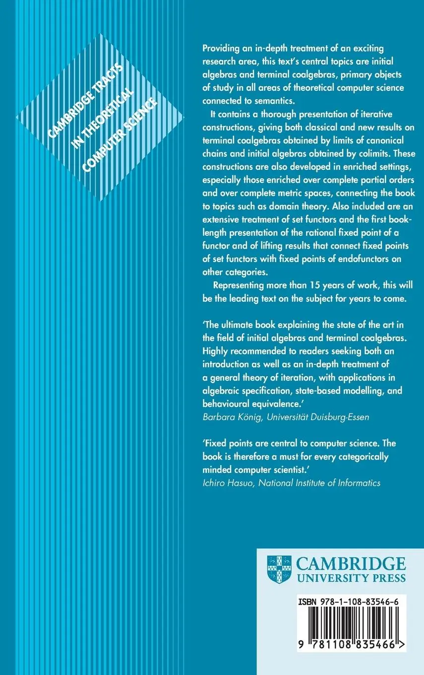 Rückseite: 9781108835466 | Initial Algebras and Terminal Coalgebras | Ji¿í Adámek (u. a.) | Buch