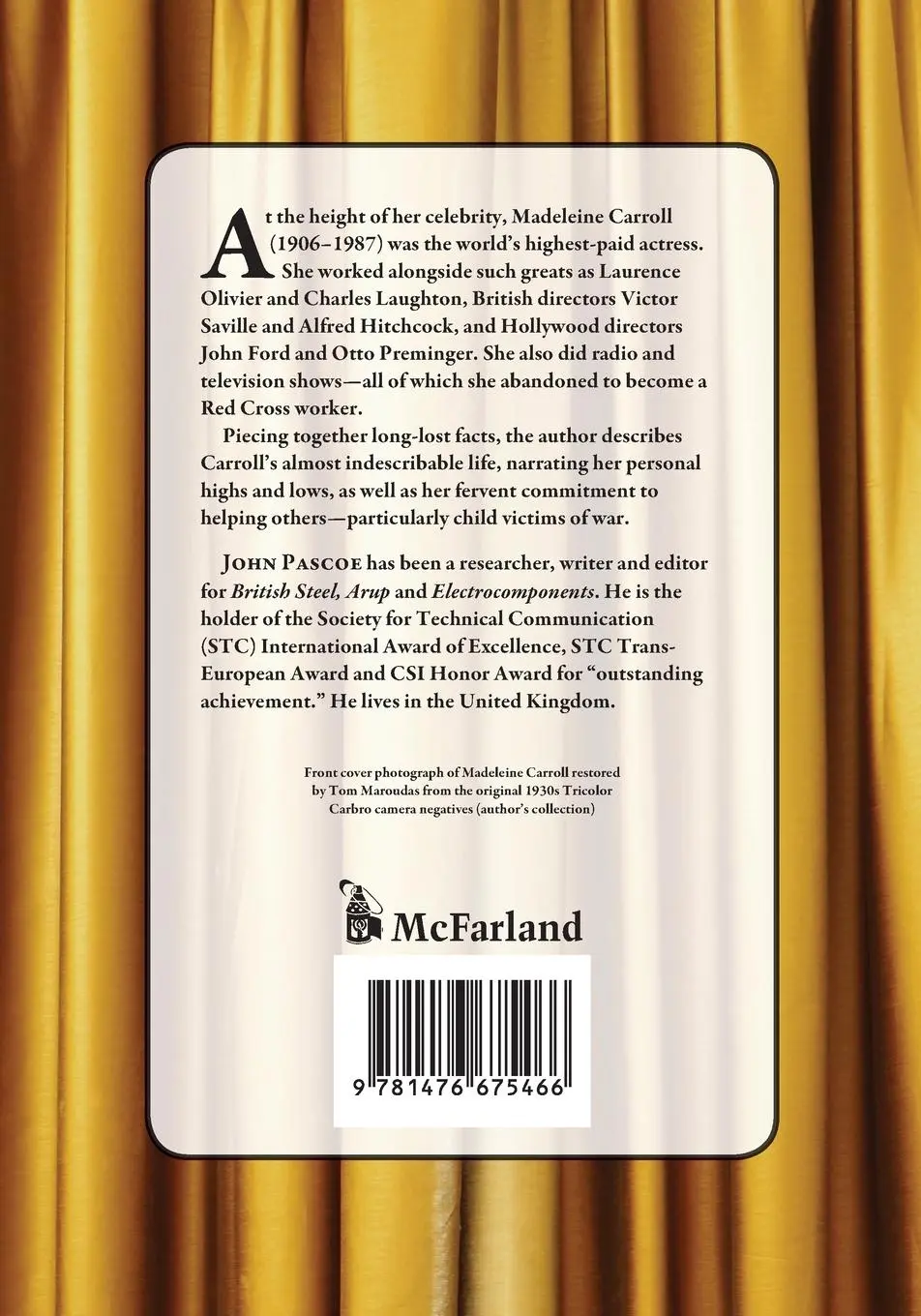 Rückseite: 9781476675466 | Madeleine Carroll | John Pascoe | Taschenbuch | Englisch | 2020