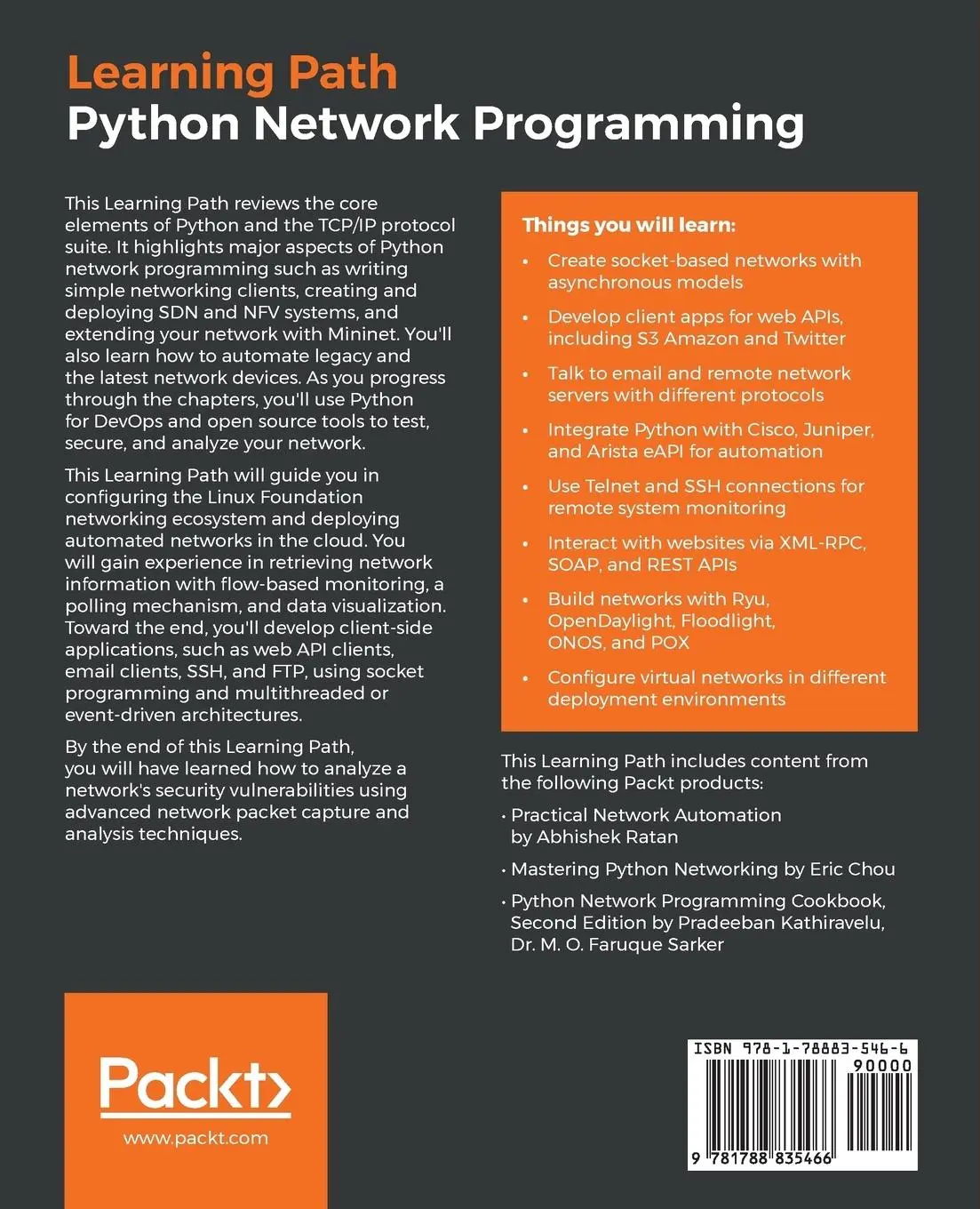 Rückseite: 9781788835466 | Python Network Programming | Abhishek Ratan (u. a.) | Taschenbuch