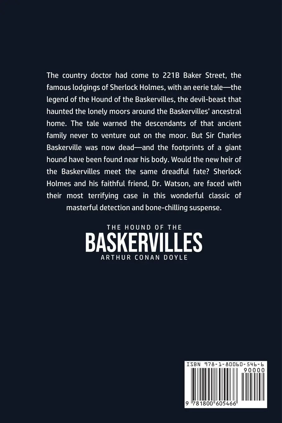 Rückseite: 9781800605466 | The Hound of the Baskervilles | Arthur Conan Doyle | Taschenbuch